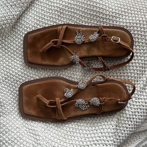 Tibi suede sandals